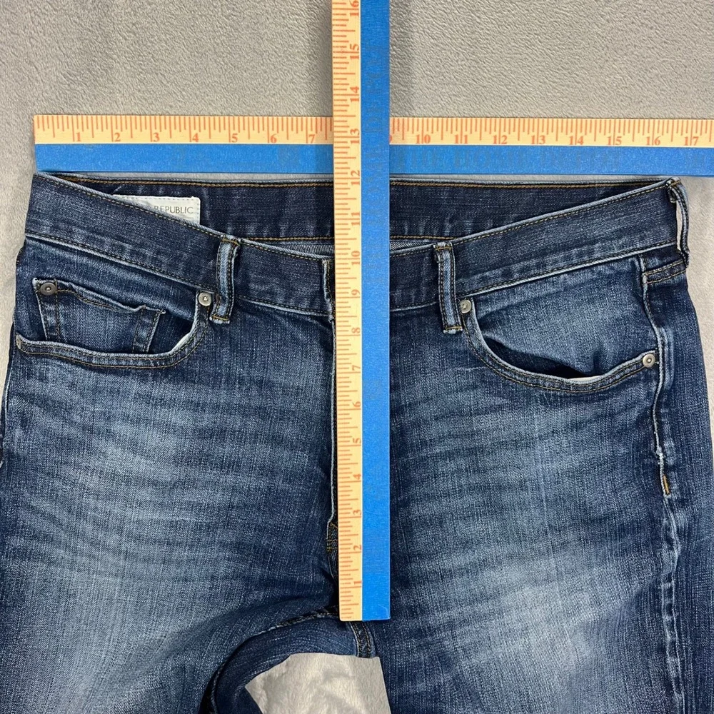 BANANA REPUBLIC Bootcut Jeans Mens 34x32 Blue Good Stretch Denim Western Casual